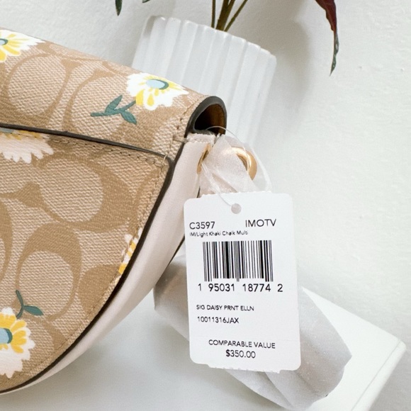 Coach Ellen Crossbody In Signature Canvas With Daisy Print - Picture 6 of 8
